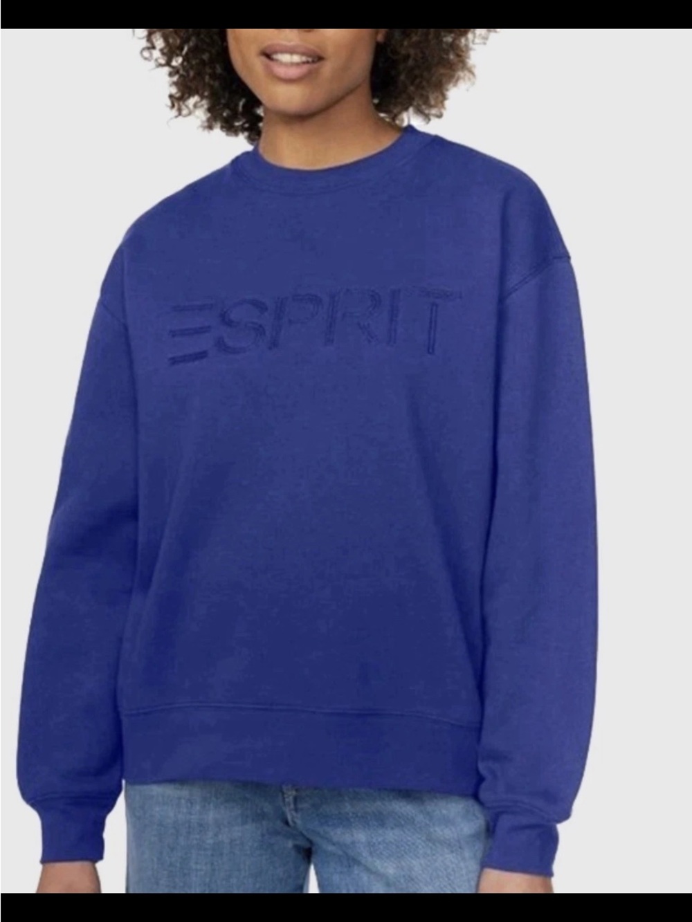 Esprit Men's Crewneck Sweater in Royal Blue